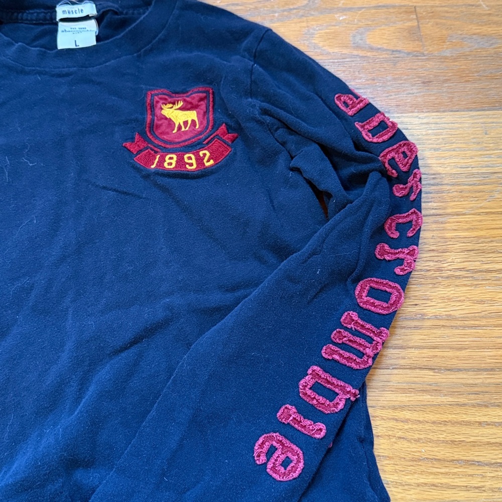 Abercrombie & Fitch boys muscle long sleeve Tee - Picture 6 of 8